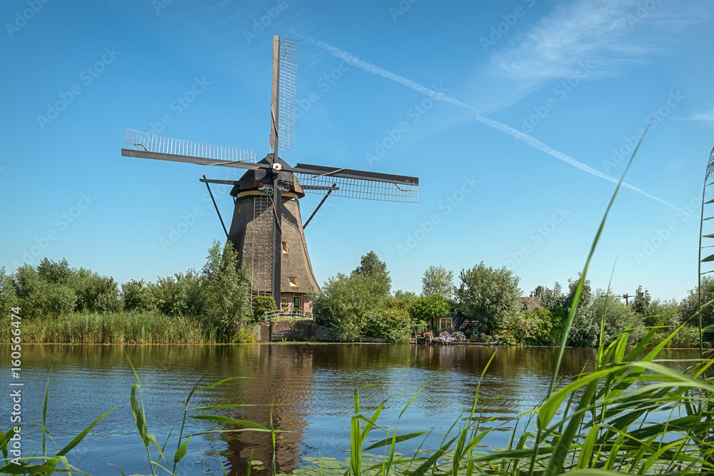 One of the beautiful Dutch windmills at Kinderdijk