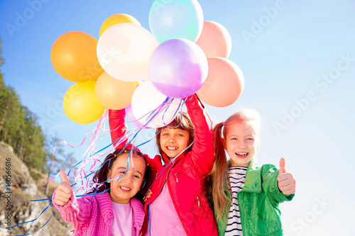 Happy kids celebrating