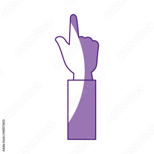 Hand pointing up icon vector illustration graphic design