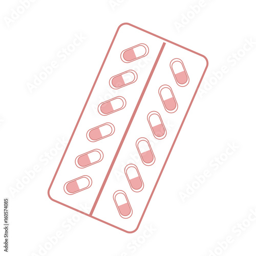 capsules icon of medicament blisters antibiotics vitamin and aspirin pharmacy and drug symbol vector illustration