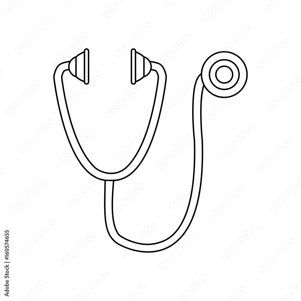 stethoscope medical equipment pulse health vector illustration stethoscope medical equipment pulse health vector illustration