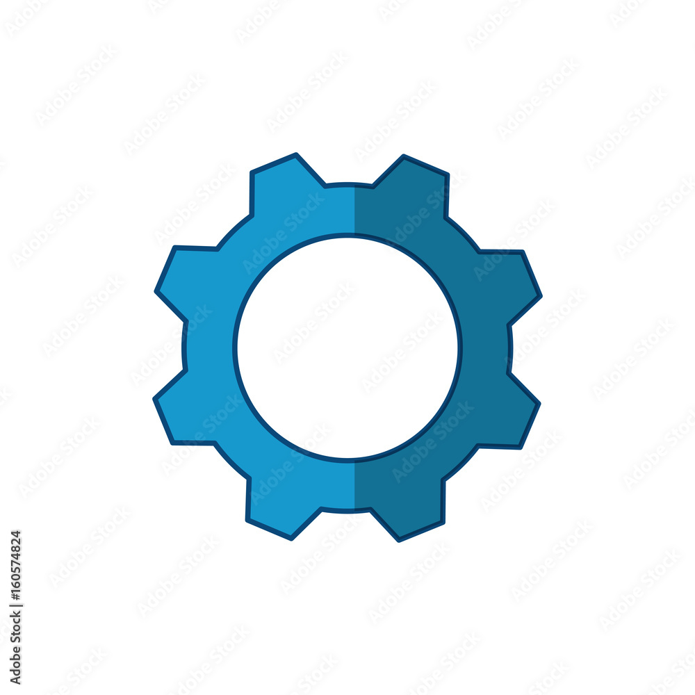 Gear machinery piece icon vector illustration graphic design