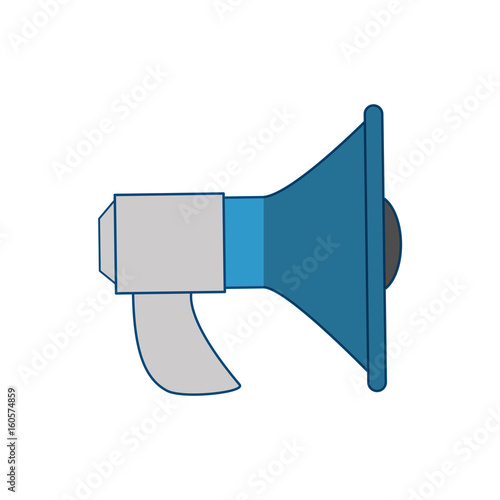 Bullhorn advertising symbol icon vector illustration graphic design