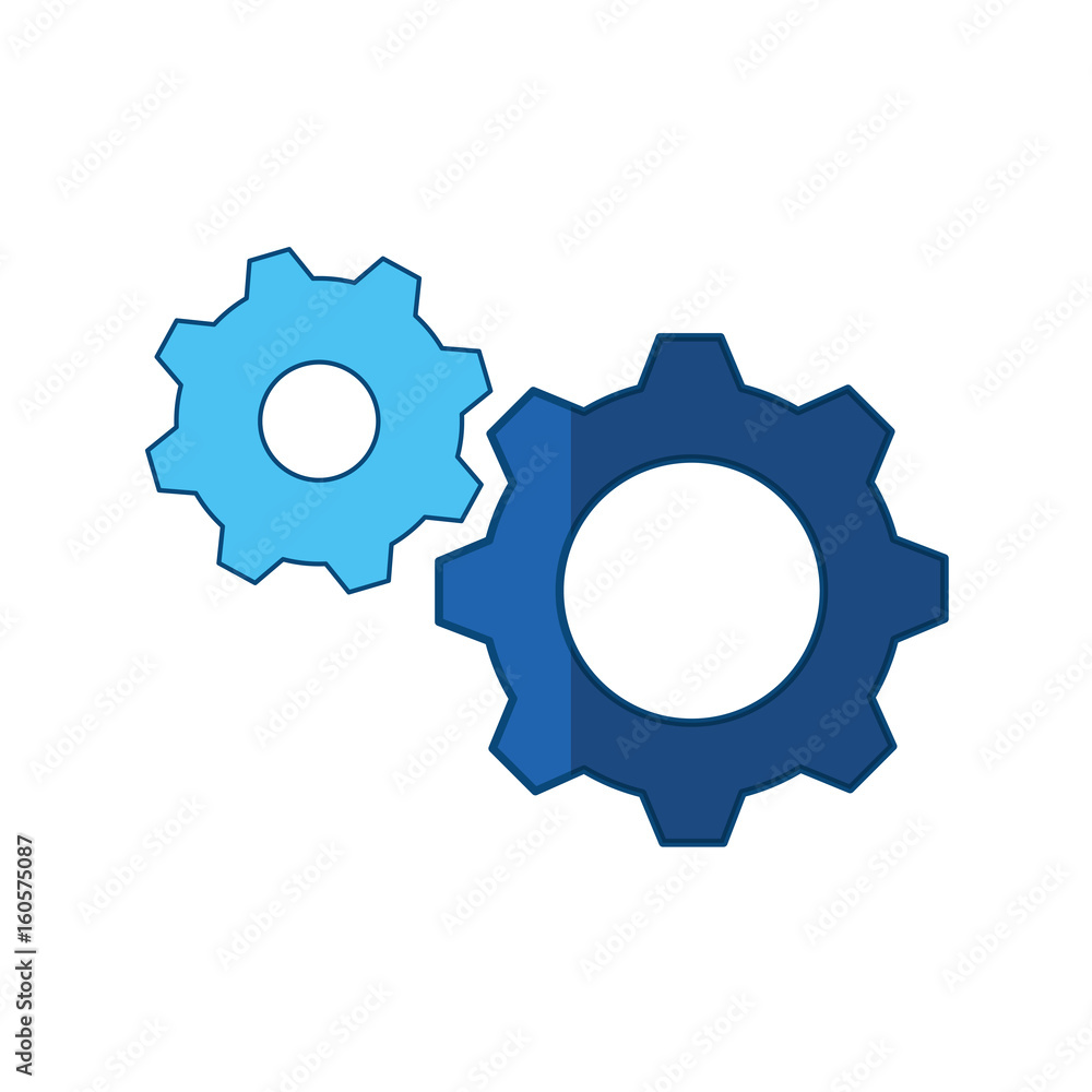 Gears machinery piece icon vector illustration graphic design Gears machinery piece icon vector illustration graphic design