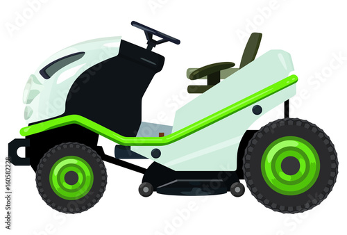 Green lawnmower