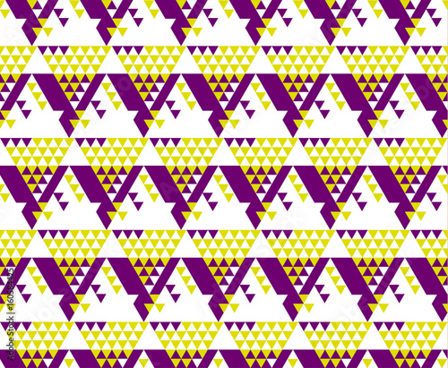 modern zig-zag seamless vector pattern for surface design. fashion fabric sample. repeatable motif for wrapping paper, summer decor, party invitation. photo