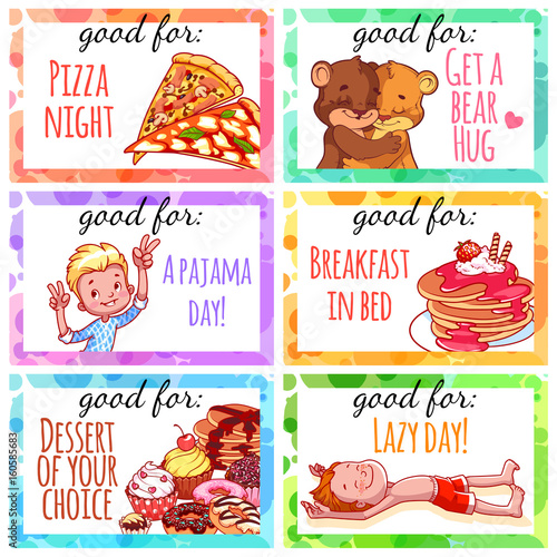Printable kids coupons to use as a gift.