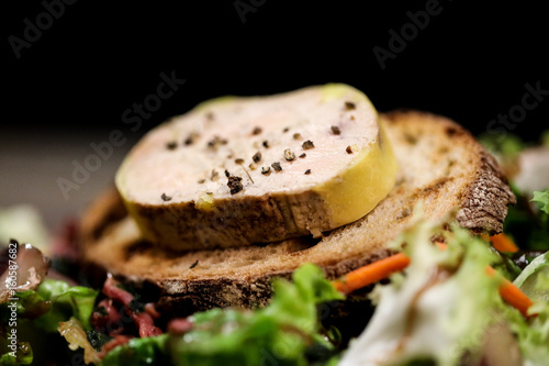 foie gras, salade
