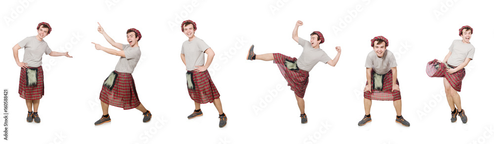 Funny scotsman isolated on white Funny scotsman isolated on white