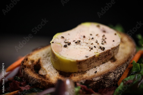 foie gras, salade
