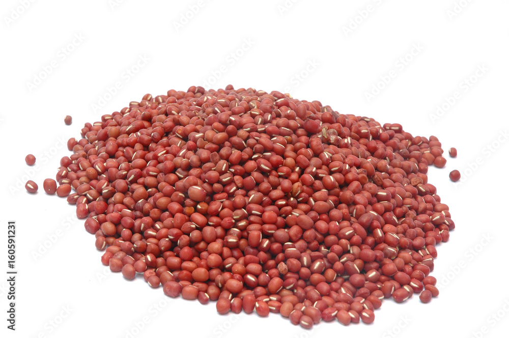 red bean isolated on white background red bean isolated on white background