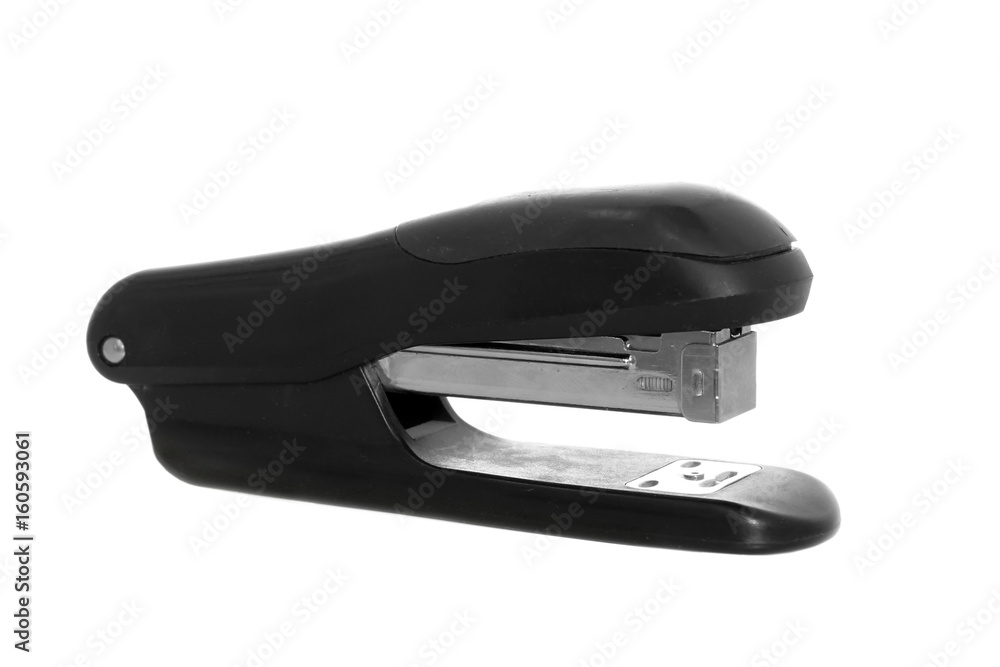 Black stapler on white Black stapler on white