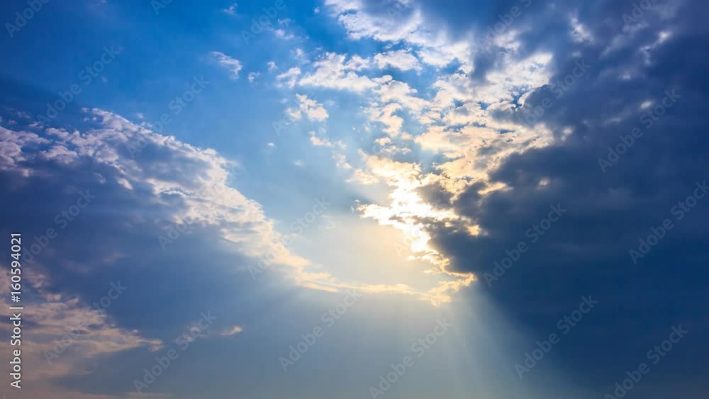 Beautiful Sunbeam in The Sky Background 4K Time Lapse Beautiful Sunbeam in The Sky Background 4K Time Lapse