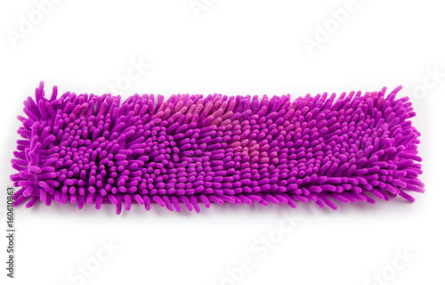 Mop for cleaning isolated textured background. Microfiber cloth mop.