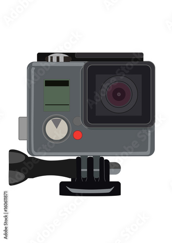 Action camera logo drawing