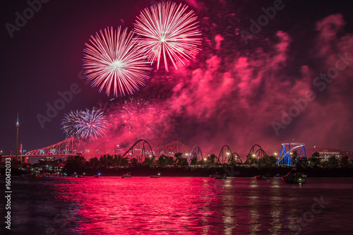 Fireworks Over St Lawrence River