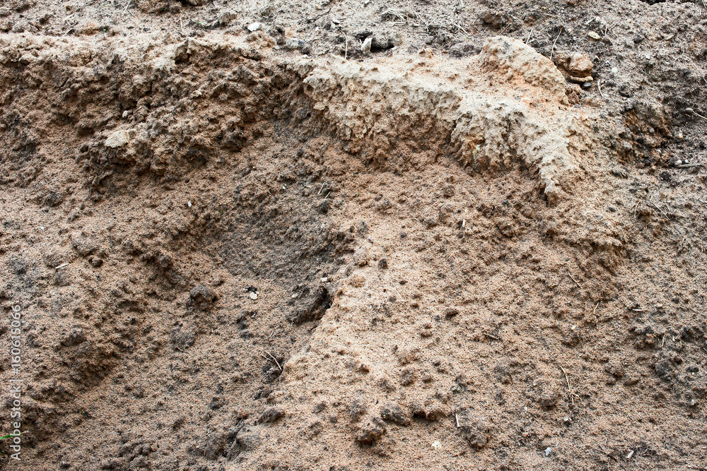 Dry uneven surface of ground Dry uneven surface of ground