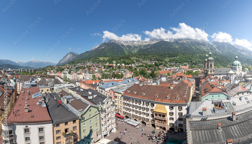Old Town of Innsbruck with golden roof, Austria