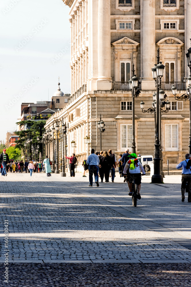 Obraz premium Gente por madrid