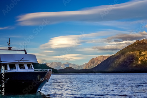 Ferry on Lago O Higgins photo