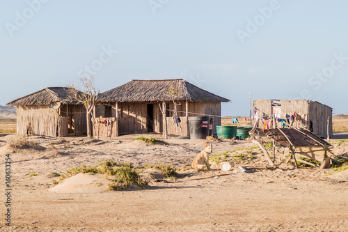 Village house in Cabo de la Vela located on La Guajira peninsula, Colombia