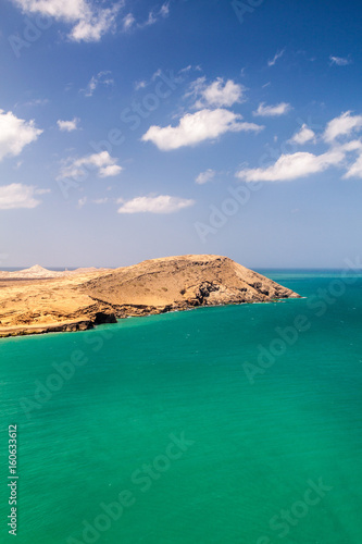 Coast of La Guajira peninsula in Colombia