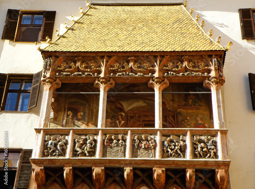 Goldenes Dachl or the Golden Roof, famous landmark of Innsbruck Old Town, Austria  photo