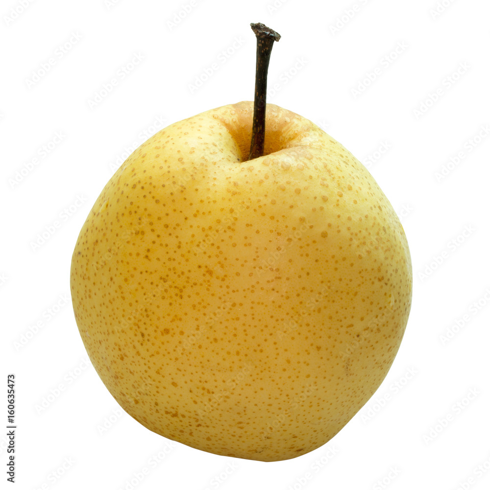 A pear isolate on white background with clipping path.