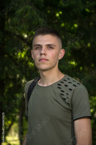 Portrait Of A Man looking At The Camera, teenager