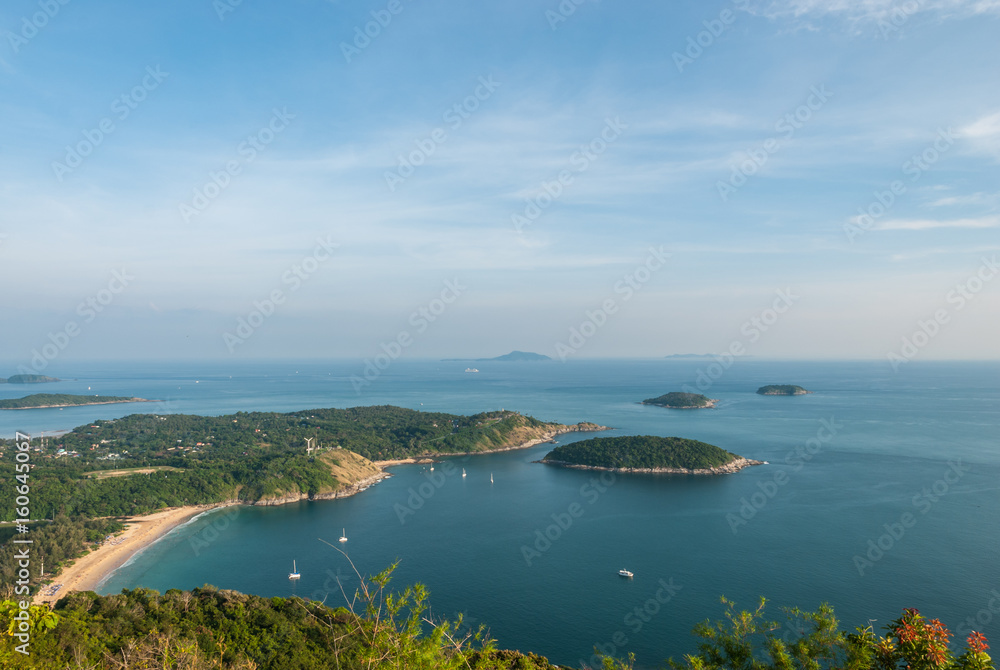 Naklejka premium scinic view from viewpoint