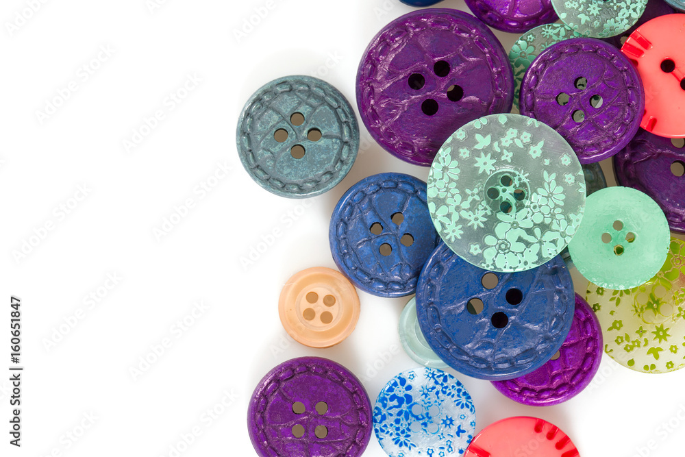 Fototapeta premium colorful buttons isolated on white background