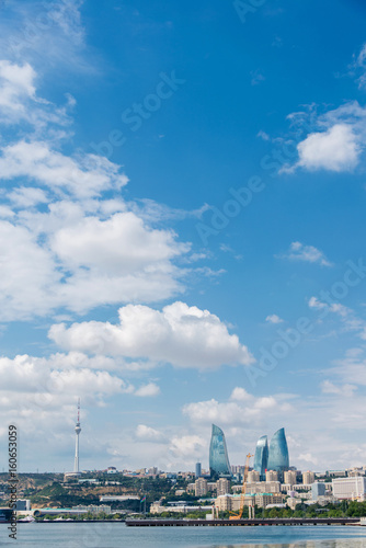 Day view of Baku Azerbaijan architecture
