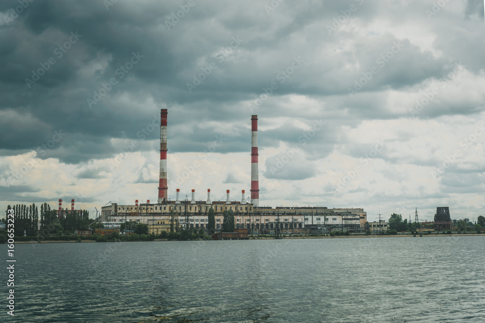 Power electricity station or factory Power electricity station or factory