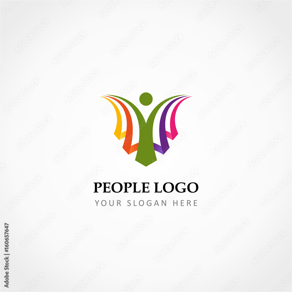 Fototapeta premium People Logo