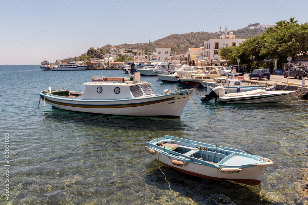 Fishing boats on the Greek island of Patmos