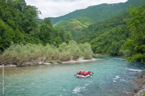 Rafting crew - on water, river, extreme sports