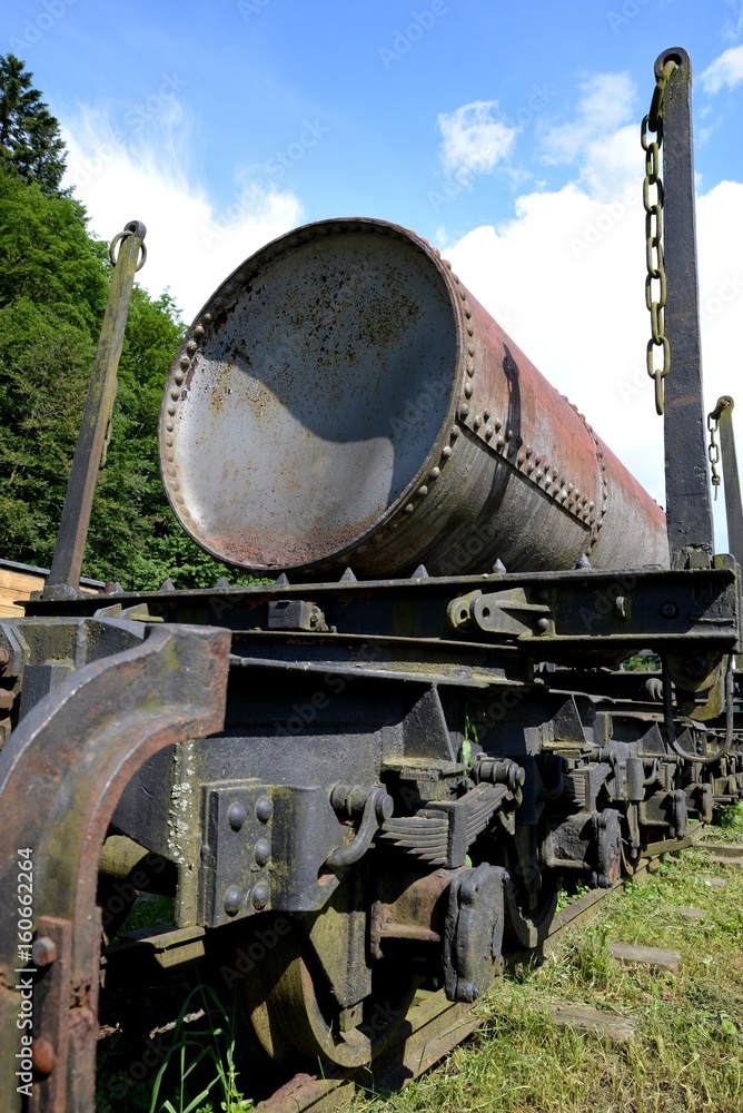 Narrow gauge railway Bieszczady forest track and attractions