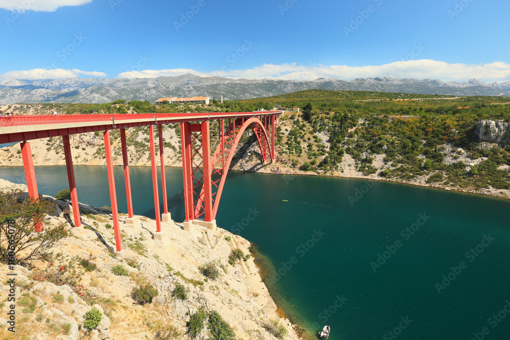 View of the Maslenica bridge, Dalmatia, Croatia