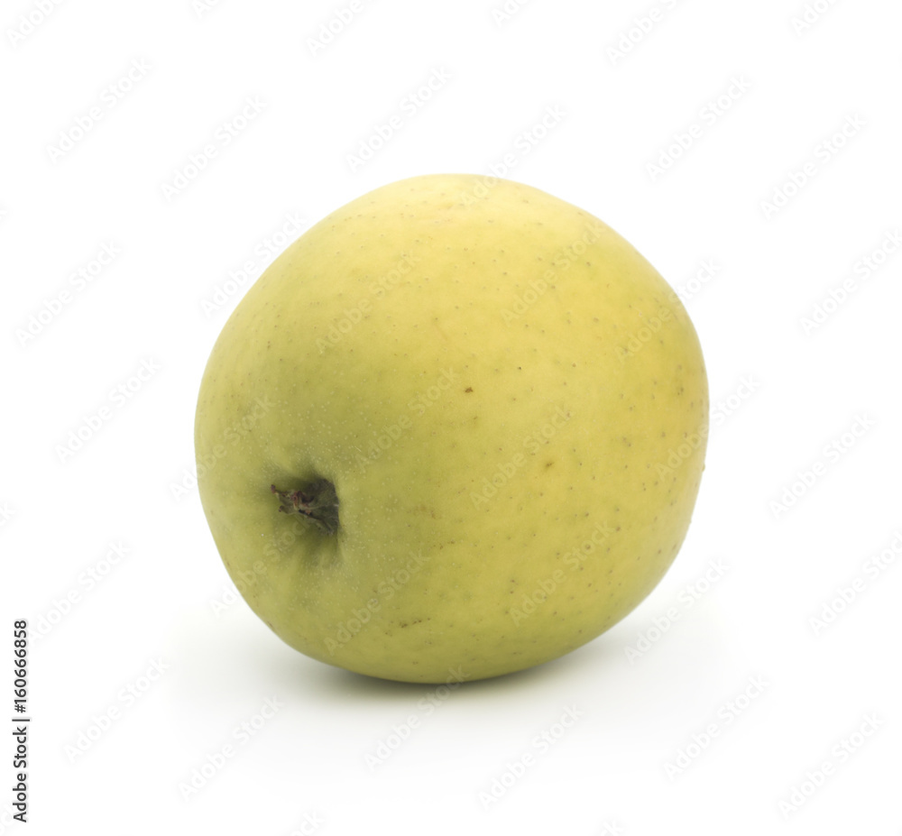 Fototapeta premium Green apple on a white background