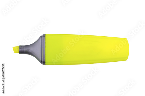Yellow highlighter over a white background