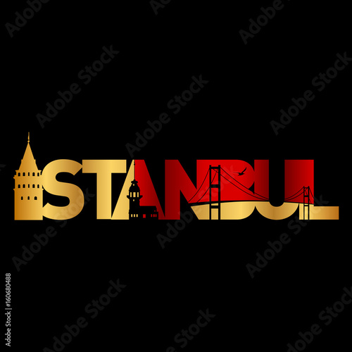 istanbul logo, icon and symbol vector illustration
