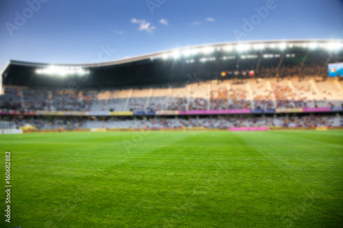 stadium arena soccer field defocused background © Melinda Nagy