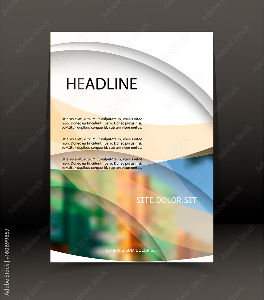 Fototapeta premium Abstract background for brochure, cover. Template for the poster. Vector.