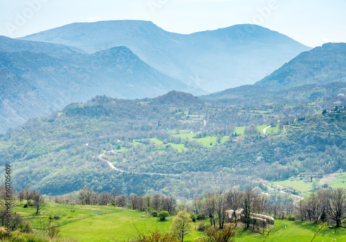 Gr  oli  res village in France