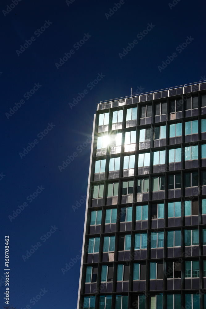 Fototapeta premium Reflections on the buildings.