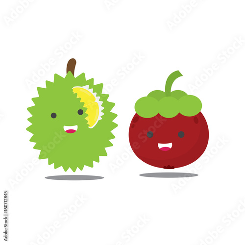 durian and mangosteen