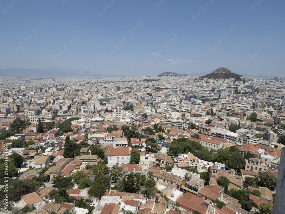 A cityscape of Athens Greece 