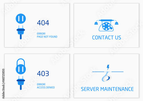 Vectors Abstract background connection error access website