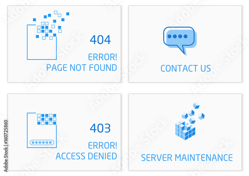 Vectors Abstract background connection error access website