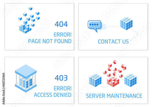 Vectors Abstract background connection error access website